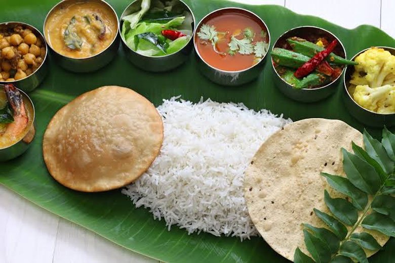 Unity in Diversity - Indian Meal on Banana Leaf