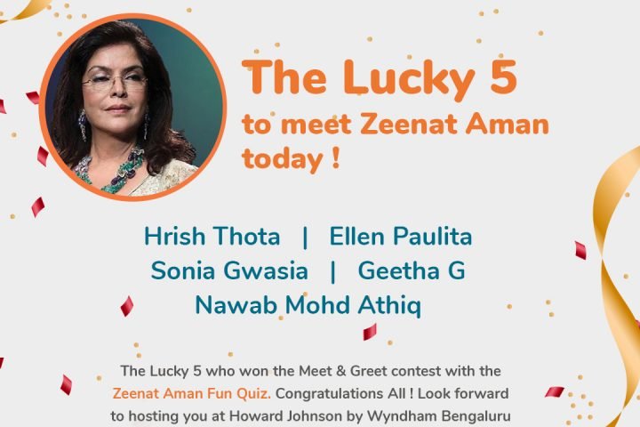 Zeenat-Aman-Quiz-Contest-Winners-Bangalore